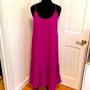 Sent to thredUP Bohemian fuchsia maxi dress Loft